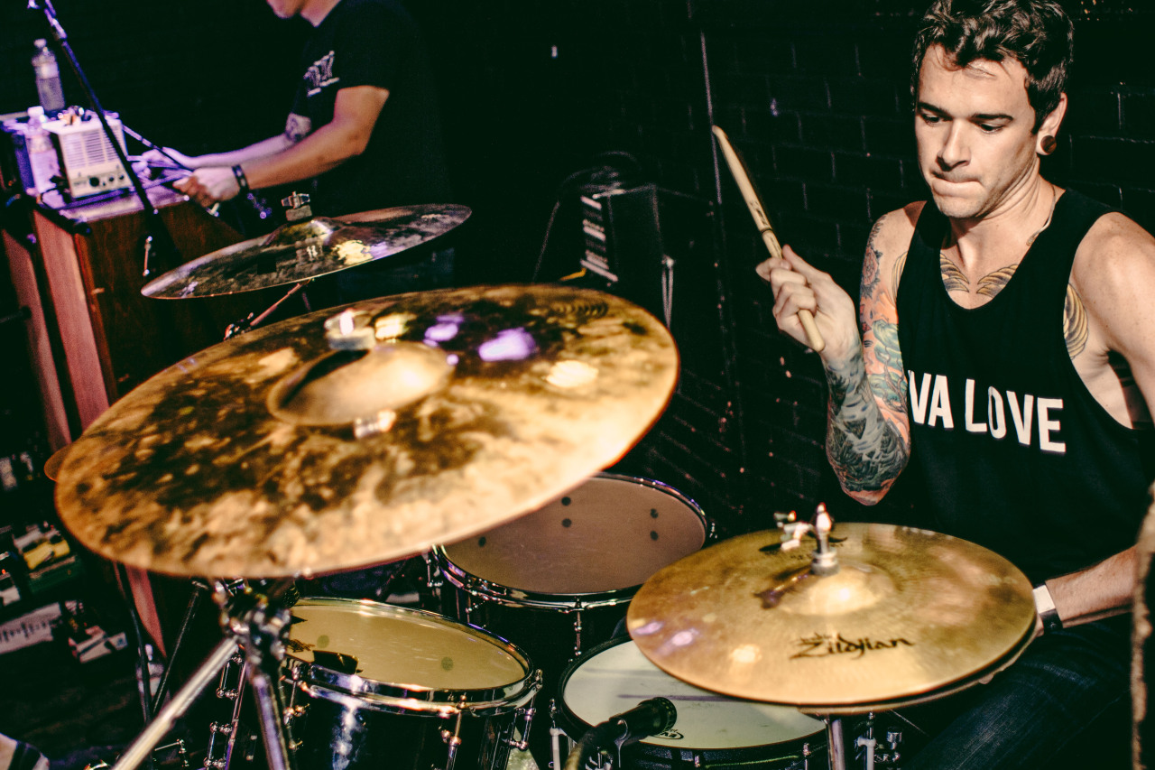 unitethescene:  Brian Blake of Real Friends at Chain Reaction in Anaheim, CA. October
