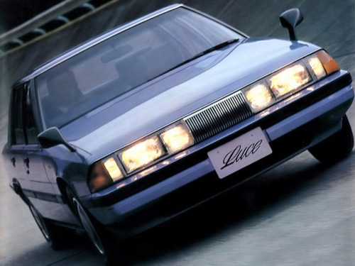 Mazda Luce 4-door Hardtop, 1981. The HB series Luce shared