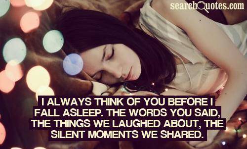 withoutsir:  Goodnight. x  Every night