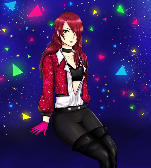 Made a drawing of Mitsuru Kirijo in her dancing outfit, since I&rsquo;m very excited for the Persona