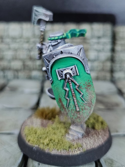 Another Stormcast Knight, No Crazy Headpiece For This One. I'd Love To Paint More Stormcast But My Painting