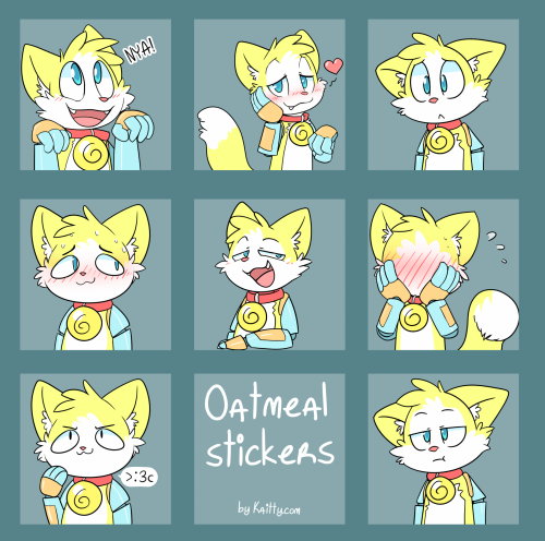 stickers for Oatmeal!! t.me/addstickers/Oatmeal_by_KaittycatSupport me on Patreon if you wan