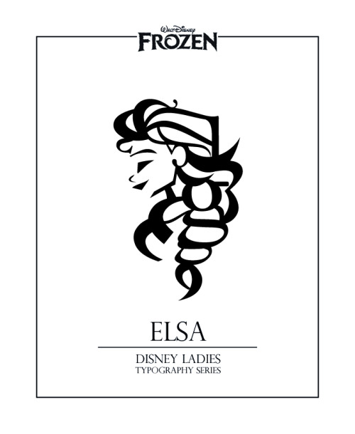 krys-arts:Queen Elsa Disney Ladies Typography SeriesRe-uploading for format