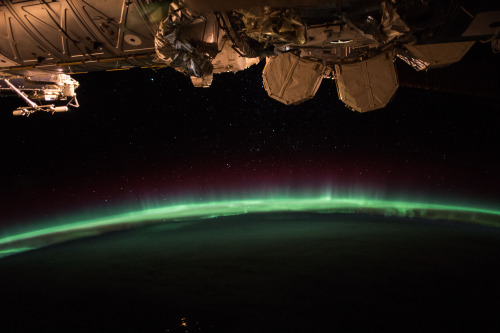 Aurora from the ISS.Photo credit: NASA