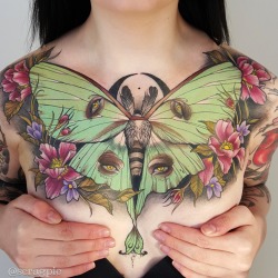 samsmithtattoo:  A bee to a blossom, a moth to a flame. 