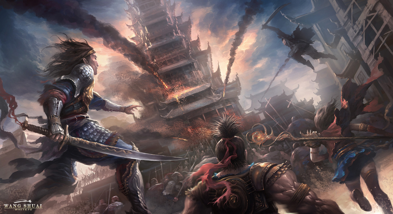 awesomedigitalart:  Wang Shuai