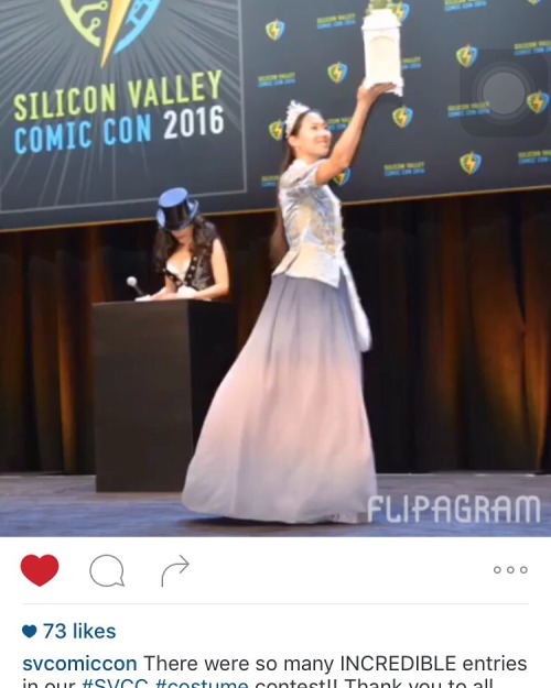 Um, so I won the craftsmanship award for the novice category at Silicon Valley Comic Con today!! Ahhh. Stay tuned, I’ll be working on a few posts detailing my costume.