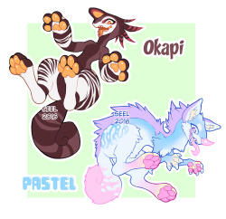 ground-lion:      ✧  *:･ﾟ THREE DAYS LEFT TO BID ON THESE ADOPTABLES!!  *:･ﾟ✧   I’ve created this species based on my character Clair, I will start to sell them as adoptables! This is the first set, you can bid on these guys either through