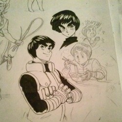 skyfinder24:I had this sudden urge to draw rock lee in the middle of the night. Why???#sketch#rock lee