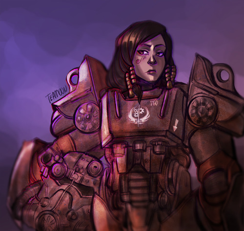 Pharah power armor (commission) by TE4MOON
