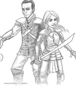 Fadewithfury:  Nine/Rose Rpg Doodle For Ceruleanbluesart, A Lovely Person Who Creates