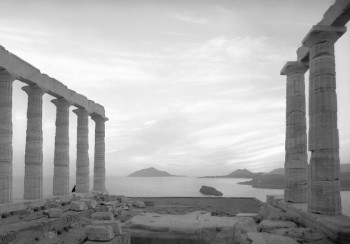 milkminus:Cape Sounion, Greece May 1959 Temple of Poseidon by nick dewolf photo archive / s. lundeen