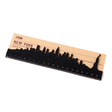 f-l-e-u-r-d-e-l-y-s:  Skyline Ruler by Shelly Freiman for Monkey Business  Twitter Use the straight side of the ruler for everyday measuring or take the scenic route when you have time to spare. The perfect gift to bring home from your travels. Made of