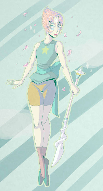 lulubellart:  I drew pearl :3 thin lineart isn’t usually my thing but I think it suits her better than thick ones.