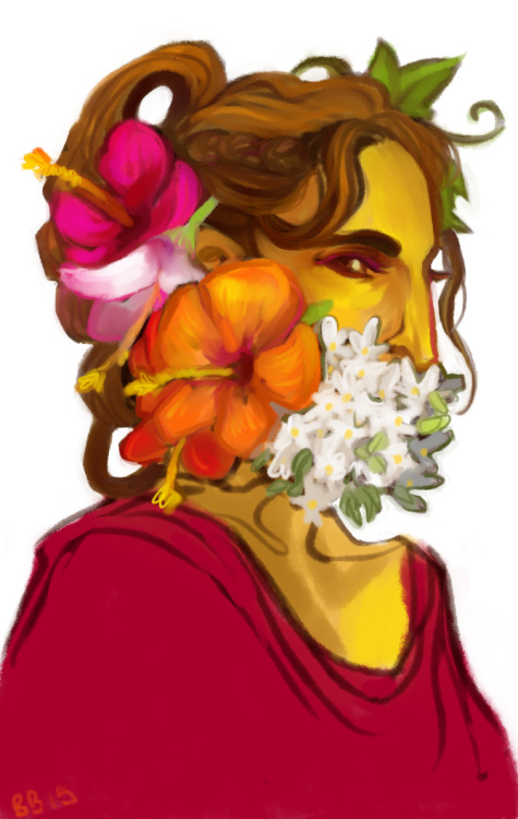 junoinfernas:oncebittentwiceborn:achangingaltar:birdbelles:dionysos anthion (i wanted to draw s