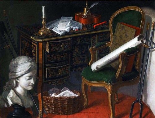 Nicolas Henry Jeurat de Bertry, Buste d'une femme à côté d'un panier en osi