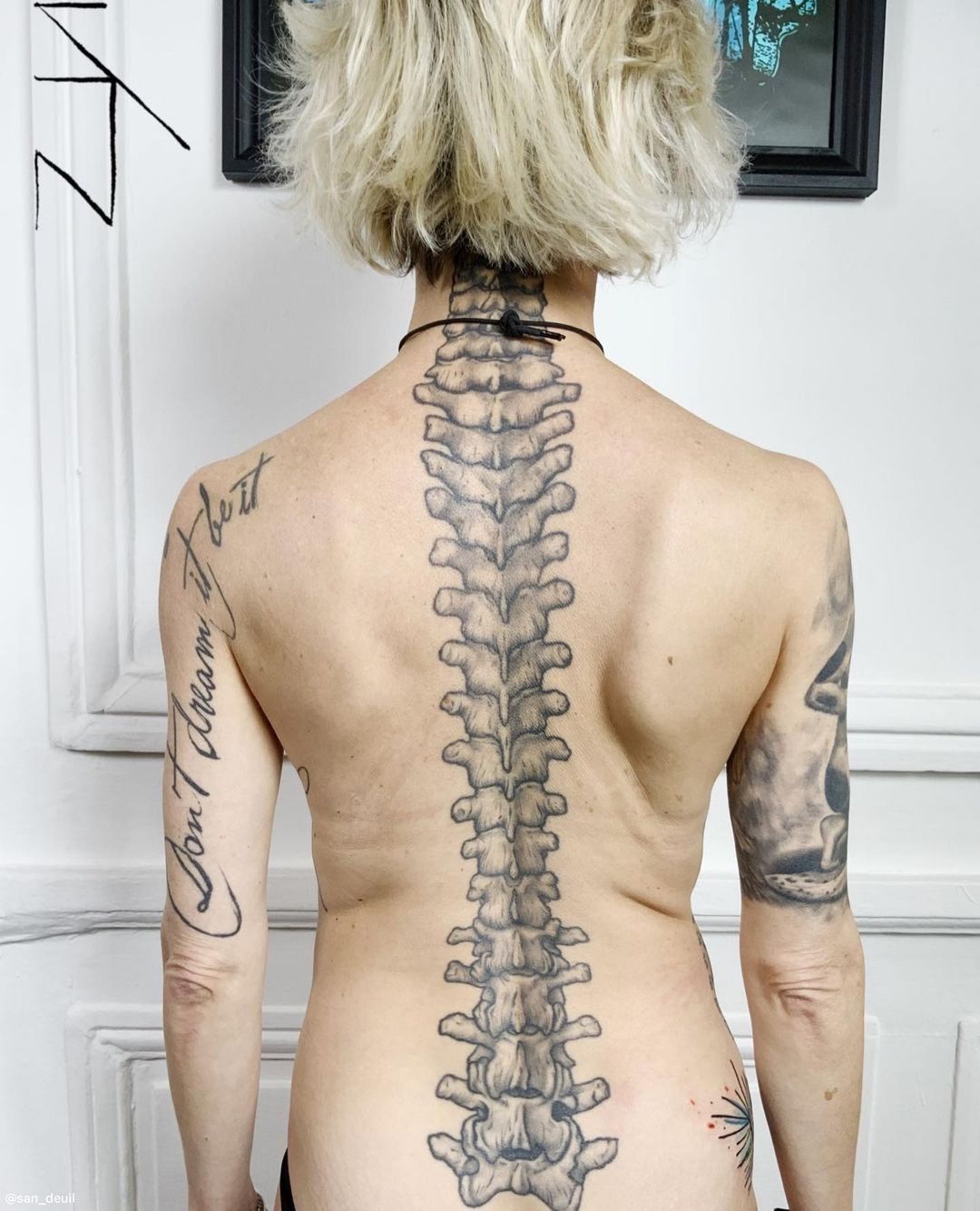 Buy Large Floral Spine Tattoo Online In India  Etsy India