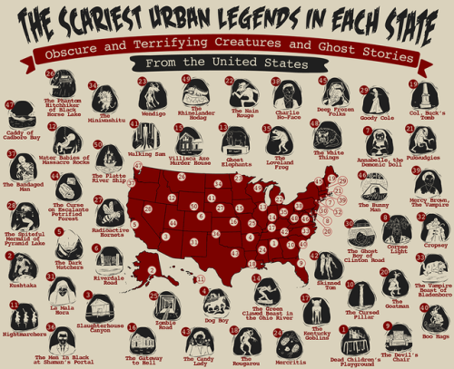 unexplained-events: Scariest Urban Legends In Each StateHERE is the link for those of you who want t