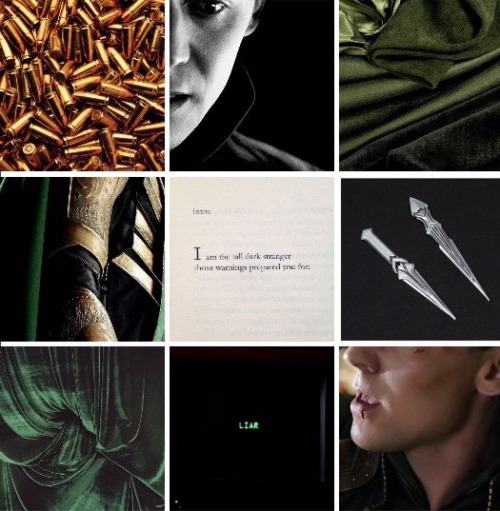 Marvel Universe 003 (Loki Laufeyson) moodboards by Nicole of cmpsbls / hiddlcston 〰 credits to the o