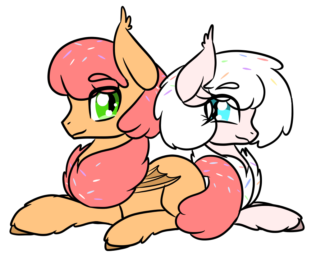 sleepy-galaxydragon-art:Confetti Cake and her brother Sugar Sprinkles~! =3