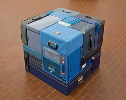 supersonicelectronic:  Michael Johansson. Suitcase sculptures by Michael Johansson. Read More 