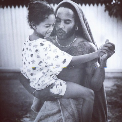 securelyinsecure:  Lenny & Zoe Kravitz  You will always be the greatest gift that God ever gave me. (x) 