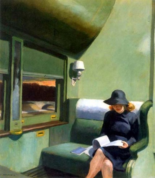 karamazove: Compartment C - Car 293, (1938)– Edward Hopper