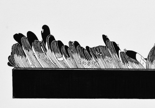 Daehyun Kim Aka Moonassi Aka (Korean, B. 1980, Seoul, Korea) - Stacks Of You, 2013 Drawings:Pigment Liners,