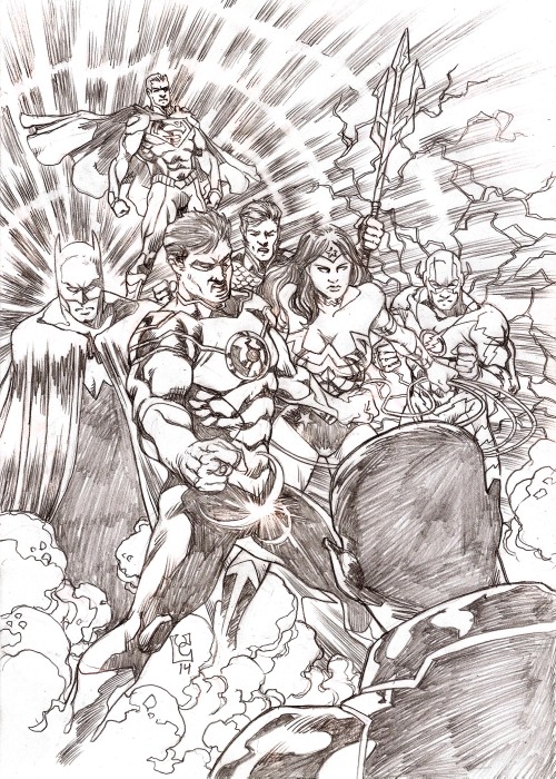 Justice League A4 Pin Up!!!