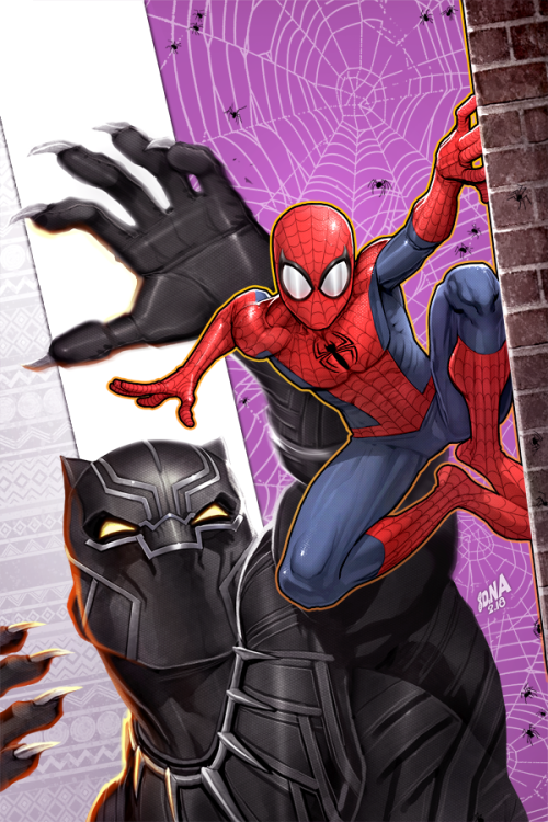 SPIDEY: SCHOOL’S OUT No.3 is out this week with this cover by me (first time drawing Black Panther!)