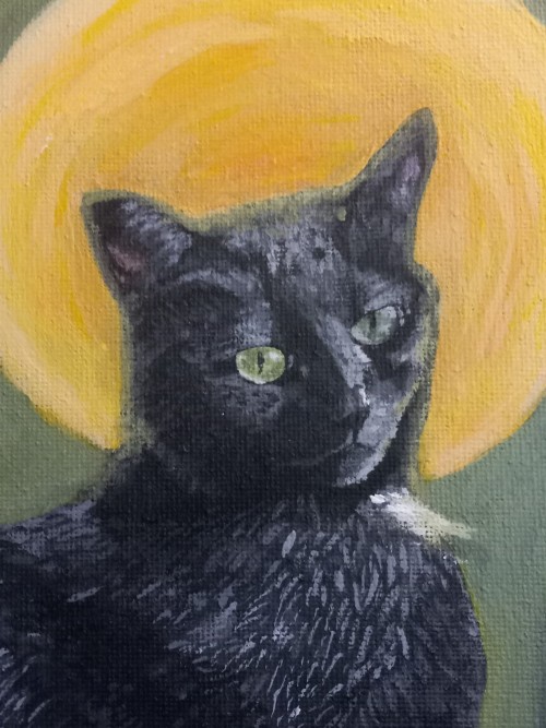 Portrait Of My Girlfriends Cat, Kinga