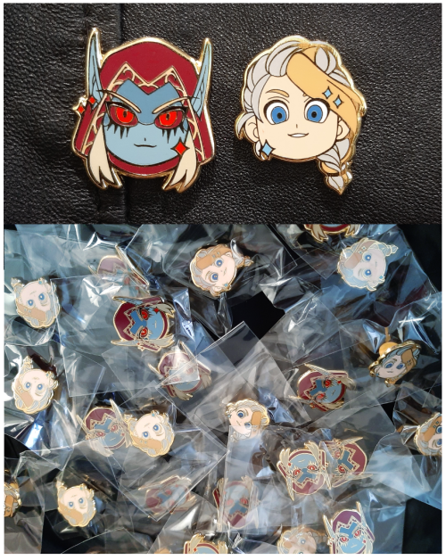 World of Warcraft Sylvanas Windrunner &amp; Jaina Proudmoore hard enamel pins are now LIVE on my