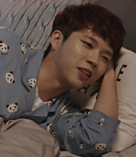 damn-it-sungyeol:  Cute Woohuyn in his cute panda PJs