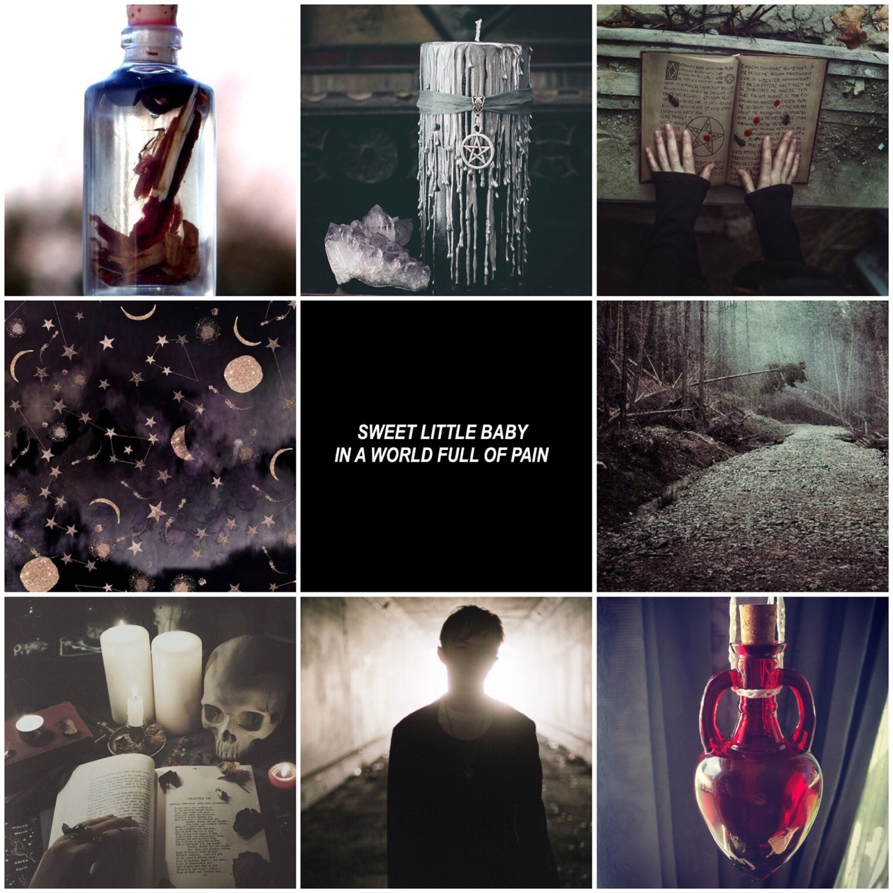 My Mind And Soul Are A Mess Boy Dark Witch Aesthetic Moodboard
