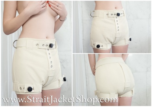 Heavy Duty Lockable Diaper Cover Pants for most disobedient Asylum Patients.Available in www.StraitJ
