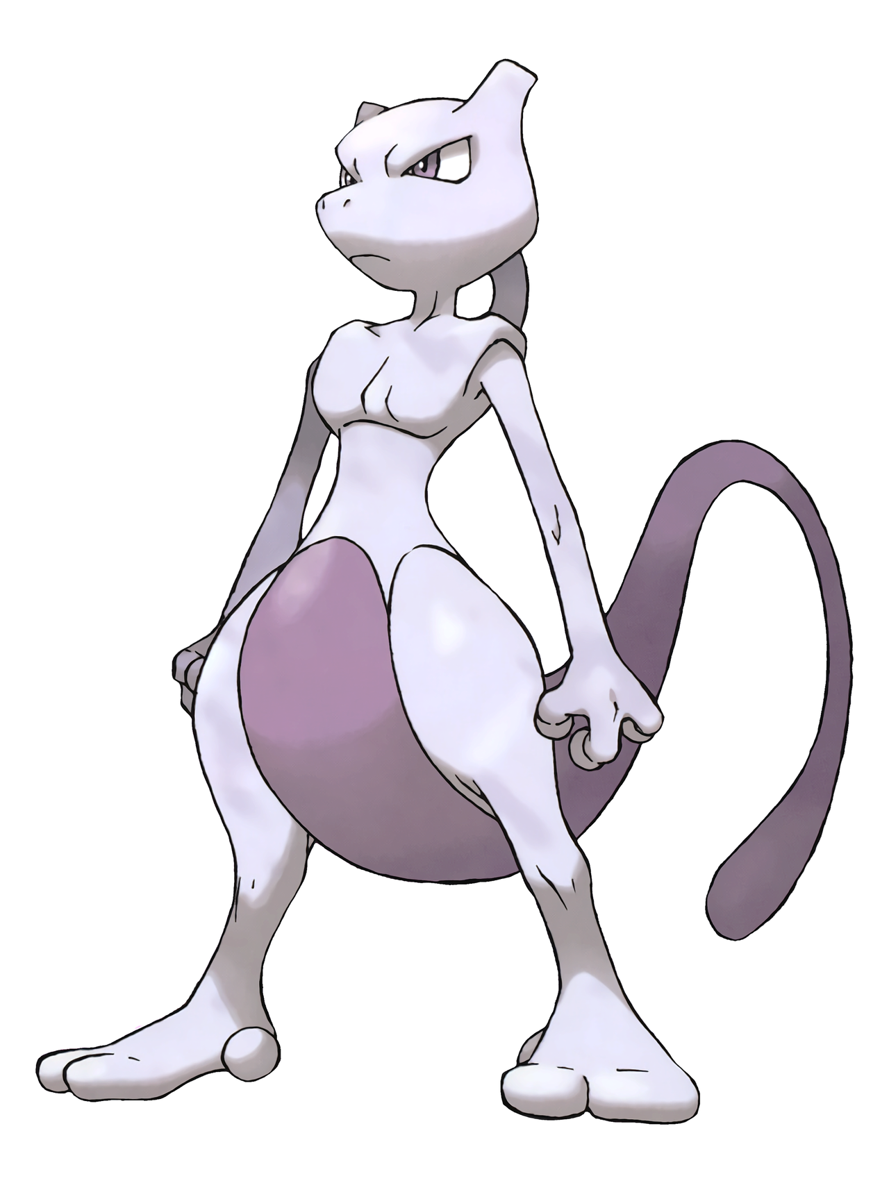 Hi-res Pokémon Art — circa 2003, Mewtwo art for Pokémon Fire Red and