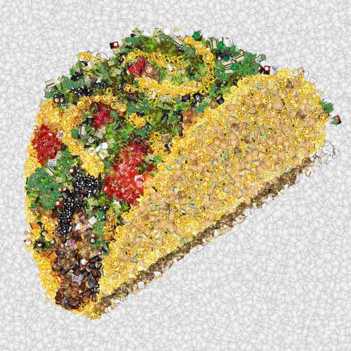 mtv:no taco emoji yet, so here’s a taco made of emojis instead!<3