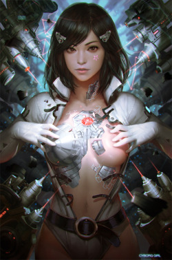 cybernetic-psychosis:  cyborg girl v2.0 by KilartDev 