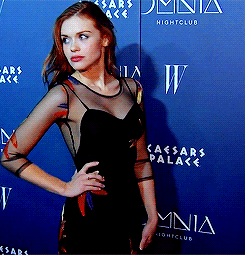 Holland Roden attends the grand opening weekend at Omnia Nightclub on April 26, 2015