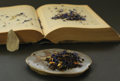 Blue Baron organic Earl Grey tea blend by Blackquartz Alchemy.