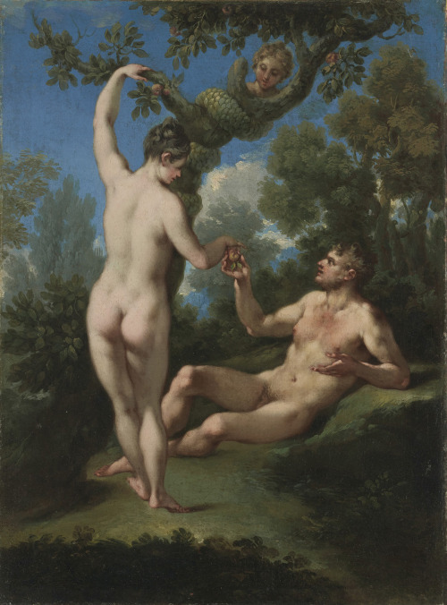 Michele Rocca, called Parmigianino, The Temptation of Adam and Eve, c. late 17th or early 18th centu