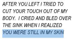 lilspirit:  9/2/14after you left, pt.1 