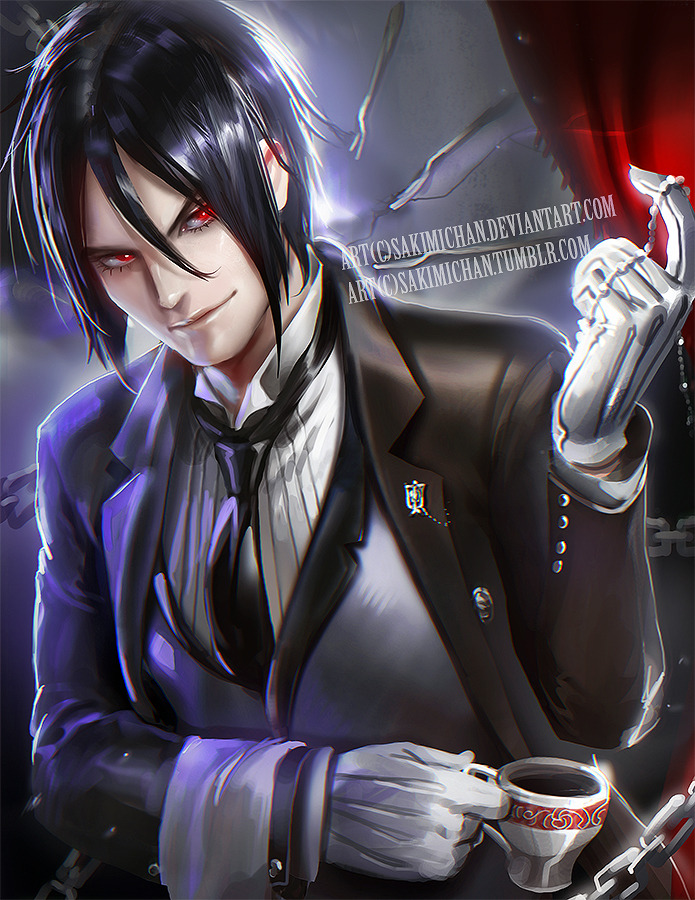 sakimichan:Due to many request, here’s my take of Sebastien  from black butler,