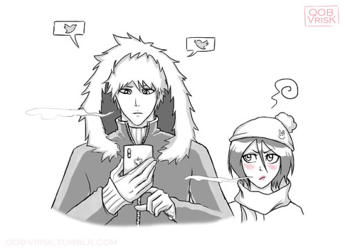 qob-vrisk:    Ichigo even forgot what he wanted to post in twitter.  