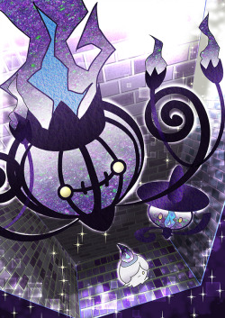 gourgeist:  Litwick → Lampent → Chandelure