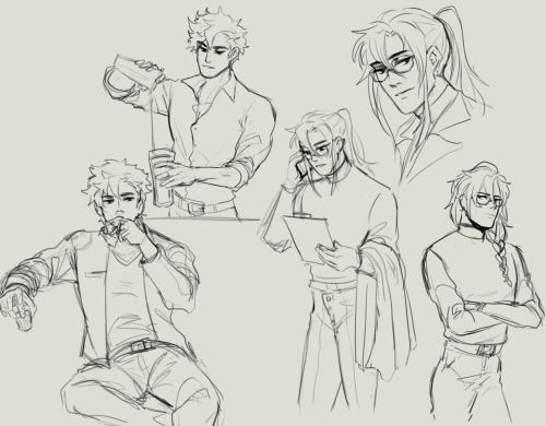 modern au with ocs where van is a museum curator and sang owns a bar oh and theyre neighbors