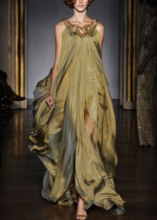 Dilek Hanif….Haute Avenue Paris Fall 2011 Olive and Khaki