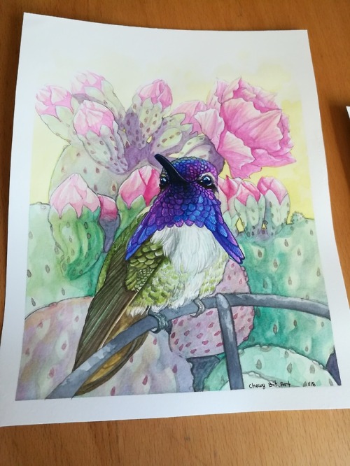 chewybitart:This hummingbird has taken me at least three days of dedicated work and I’m so glad to b