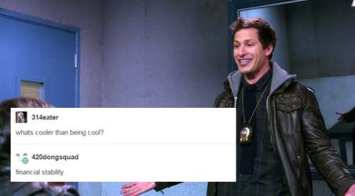 awkwardnormalcy: phil-the-stone: BONUS: Jake Peralta: Human Disaster (he’s trying really hard,