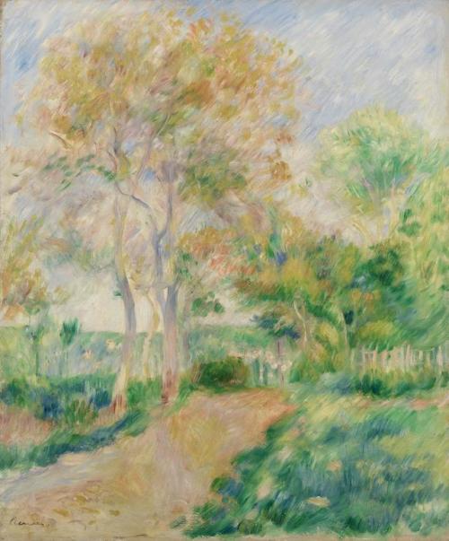 Autumn Landscape (Paysage d'automne) by Pierre-Auguste Renoir (ca. 1884). The Barnes Foundation, Phi